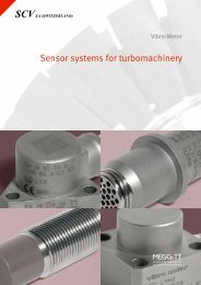 Sensor systems for turbomachinery - SCV SA