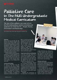 Palliative Care in the NUS Undergraduate Medical ... - SMA News