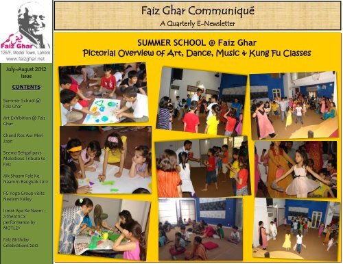 FG E-Newsletter Jul-Aug 2012 - FaizGhar