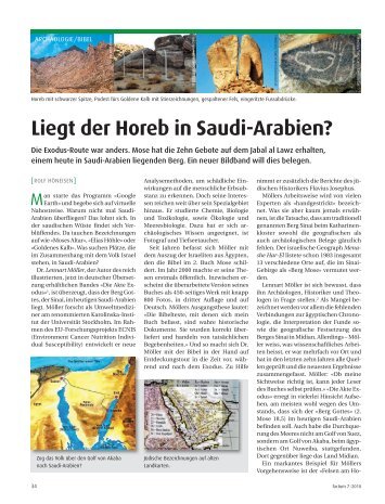 Liegt der Horeb in Saudi-Arabien? - The Quran and its Message