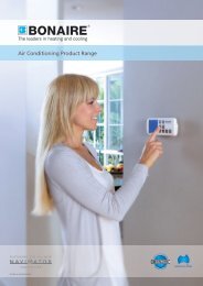 Air Conditioning Product Range - Bonaire