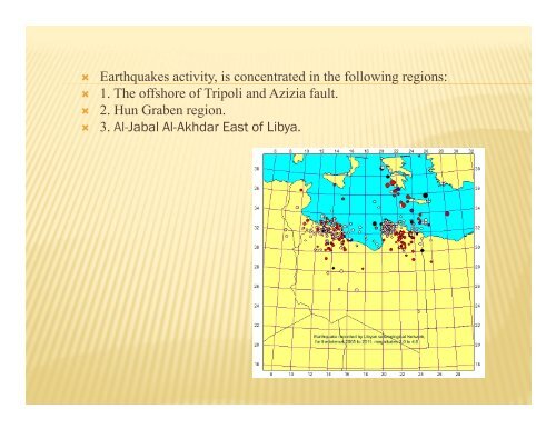 General information about seismicity & seismotectonics in Libya - IRIS