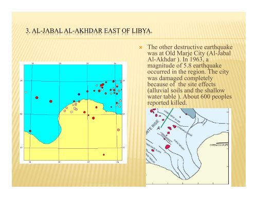 General information about seismicity & seismotectonics in Libya - IRIS