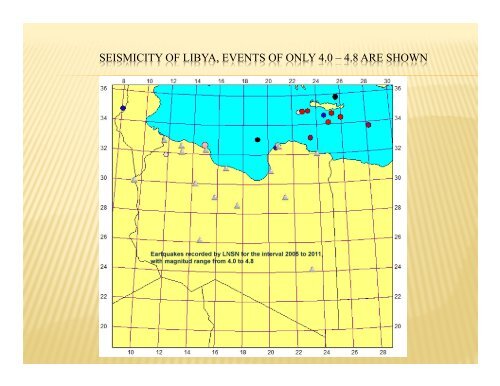 General information about seismicity & seismotectonics in Libya - IRIS