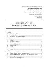 Wireless-LAN im Forschungszentrum Jülich