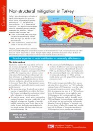 Case study Non-structural mitigation in Turkey - International ...