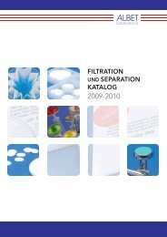 FILTRATION UND SEPARATION KATALOG - Sebio GmbH