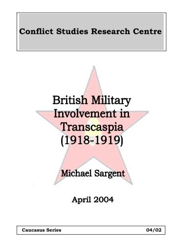 British Military Involvement in Transcaspia (1918-1919)