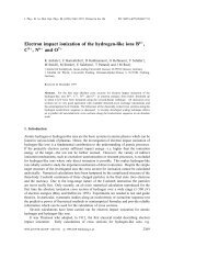 Electron impact ionization of the hydrogen-like ions B4+ , C5+ , N6+ ...