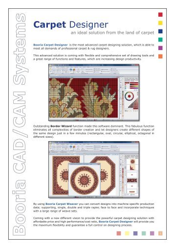 Booria Carpet Designer - Booria Textile CAD/CAM Systems