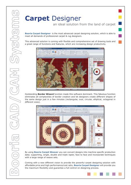 Booria Carpet Designer - Booria Textile CAD/CAM Systems