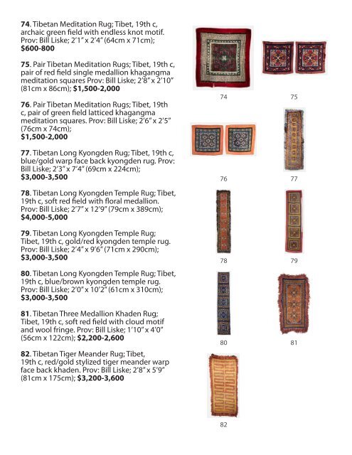 Antique Textiles, Carpets and Ethnographic Arts ... - Material Culture