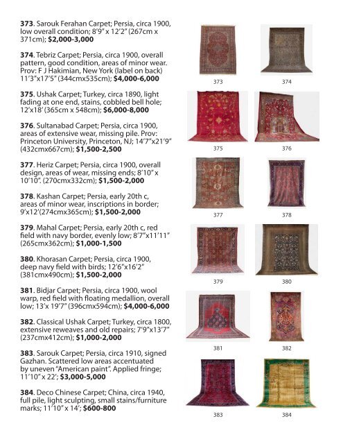 Antique Textiles, Carpets and Ethnographic Arts ... - Material Culture