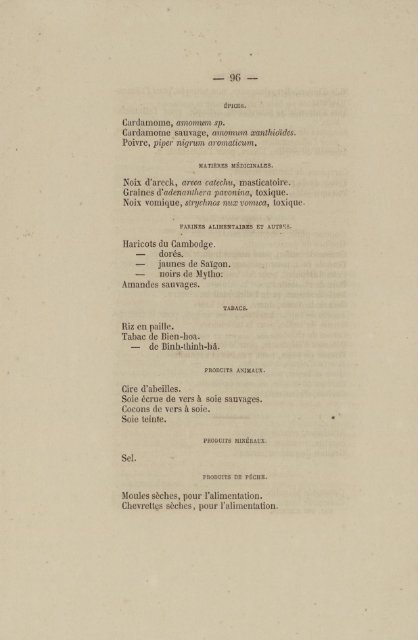 Catalogue des produits des colonies françaises envoyés à ... - Manioc