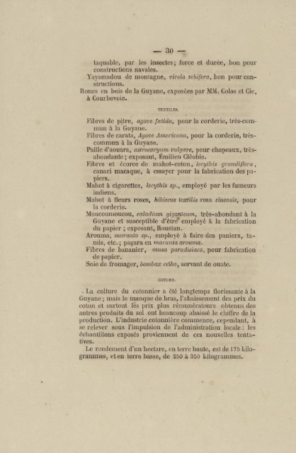 Catalogue des produits des colonies françaises envoyés à ... - Manioc