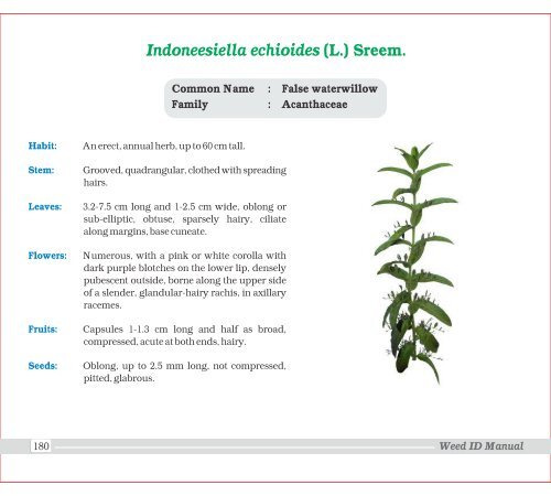 Family - Indian Society of Weed Science