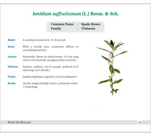 Family - Indian Society of Weed Science