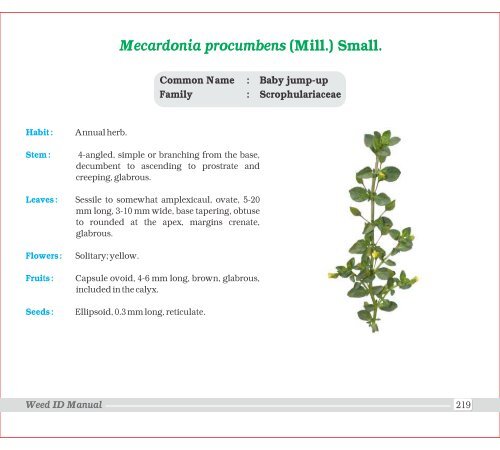 Family - Indian Society of Weed Science