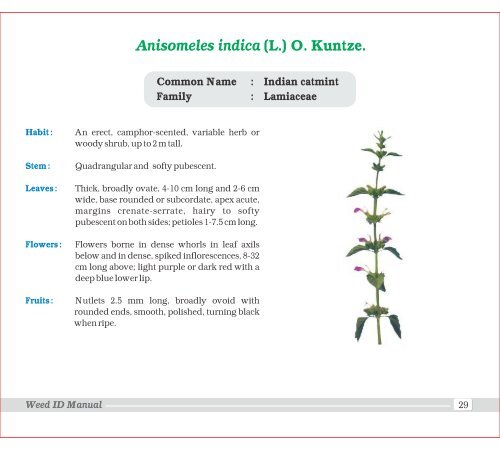 Family - Indian Society of Weed Science