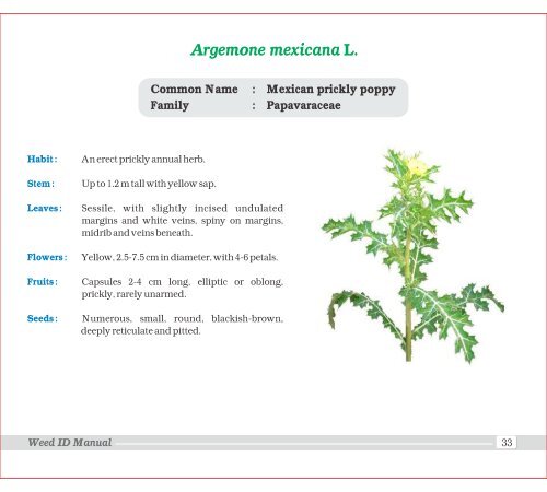 Family - Indian Society of Weed Science