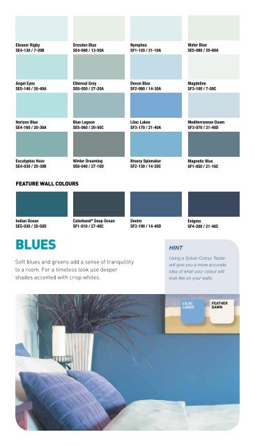 Solver Paints Colour Chart Interior