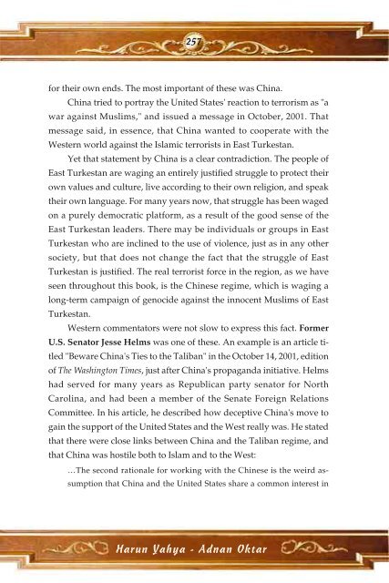 Communist China's Policy of Oppression in East Turkestan