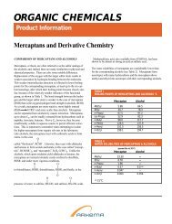 Mercaptans and Derivative Chemistry - Arkema Inc.