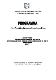 Associazione Italiana Allevatori Laboratorio Standard Latte ...