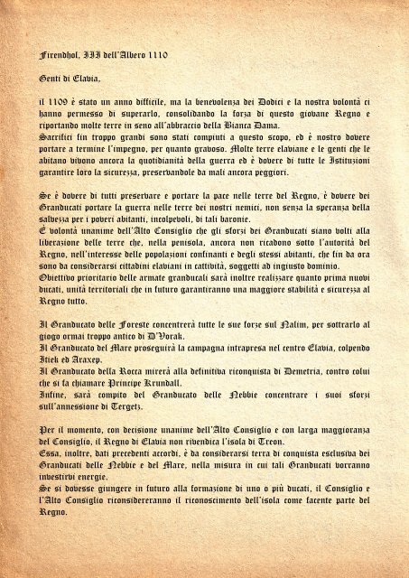 Scarica il documento in pergamena - GRVItalia