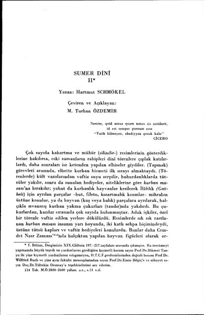 SUMER DİNİ