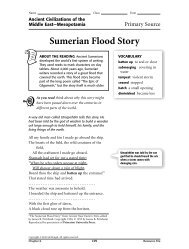 Sumerian Flood Story