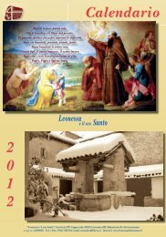 Calendario 2012 - Leonessa e il Suo Santo