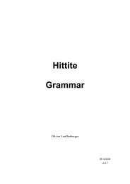 Hittite grammar (PDF)