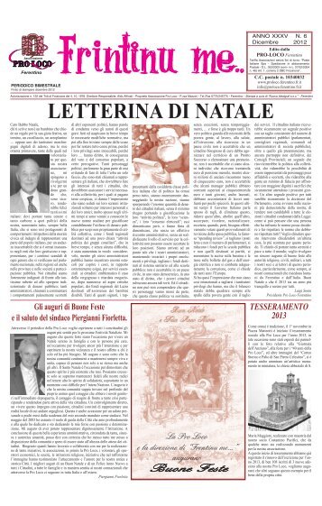 LETTERINA DI NATALE - Pro Loco