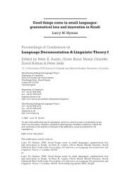 Language Documentation & Linguistic Theory 2 - Hans Rausing ...