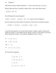 1.6 Problem #7 Alka Seltzer contains sodium bicarbonate ( ) and ...