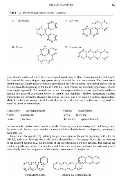 LANGE'S HANDBOOK OF CHEMISTRY