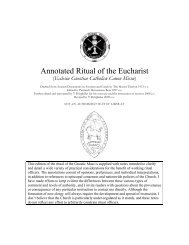 Annotated Ritual of the Eucharist