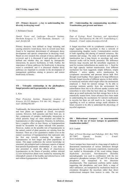 Book of Abstracts (PDF) - International Mycological Association