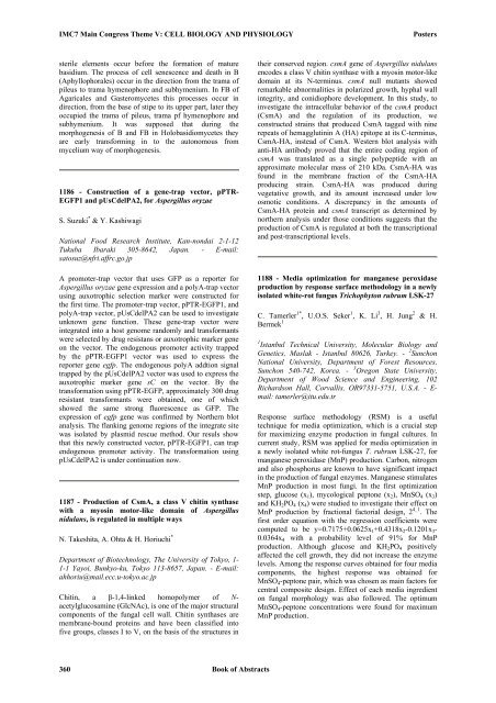 Book of Abstracts (PDF) - International Mycological Association