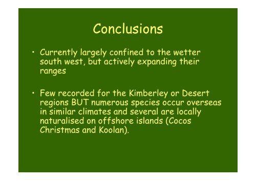 Current and Potential Geophyte Weeds of Western Australia