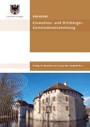 Einwohner- und Ortsbürger- Gemeindeversammlung - Seengen