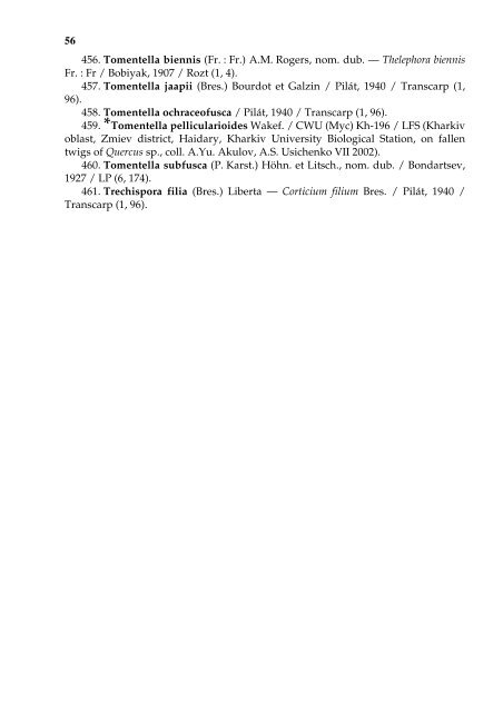 Annotated checklist of aphyllophoroid fungi of Ukraine