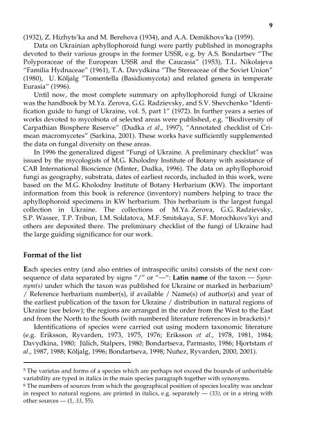 Annotated checklist of aphyllophoroid fungi of Ukraine