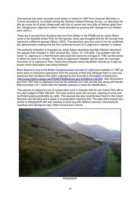 North Kerry Waxcap Survey 2012 - the Northern Ireland Fungus Group