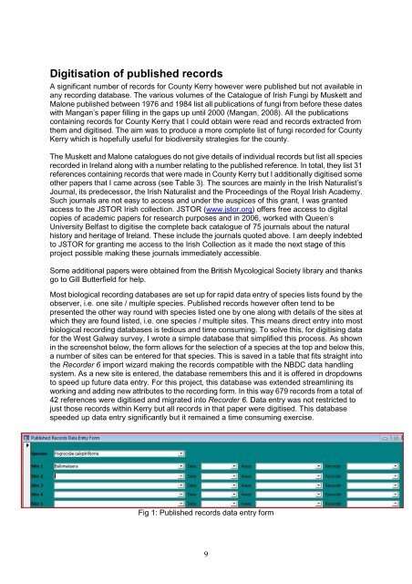 North Kerry Waxcap Survey 2012 - the Northern Ireland Fungus Group