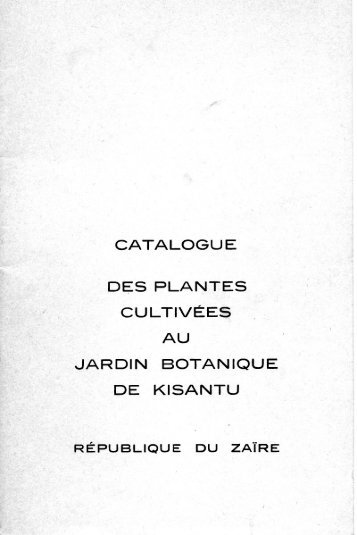 kisantu 72 - Luc Pauwels, botaniste