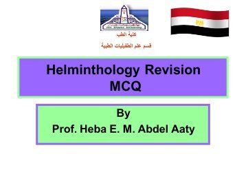 Helminthology Revision MCQ
