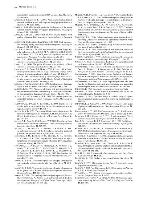 The phylogenetic distribution of resupinate forms ... - Clark University