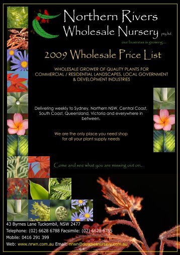 to download pdf version. - Northern Rivers Wholesale Nursery